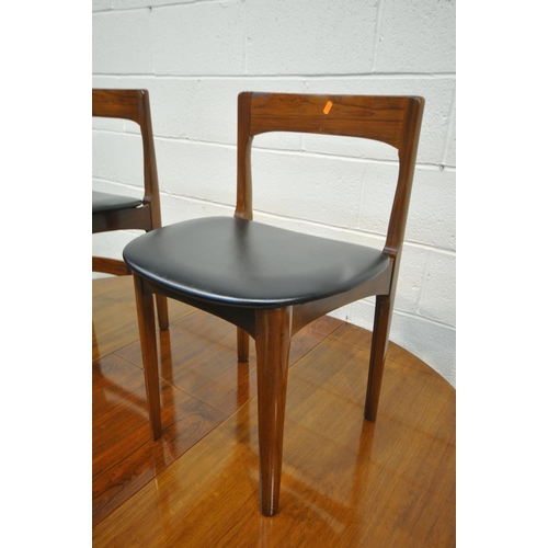 1265 - A MID CENTURY NATHAN EXTENDING DINING TABLE, with a single additional leaf, extended length 167cm x ... 