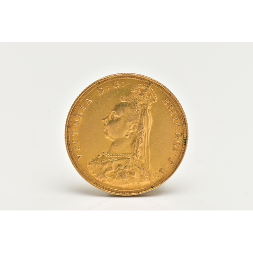 102 - A FULL GOLD SOVEREIGN VICTORIA 1887 JUBILEE HEAD 22ct, .916 fine,7.98g, 22.05mm