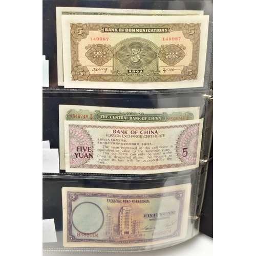 103 - ELEVEN ALBUMS OF WORLD BANKNOTES WITH VARIOUS GRADES AND COUNTRIES, 2x white Five Pounds Peppiatt 19... 