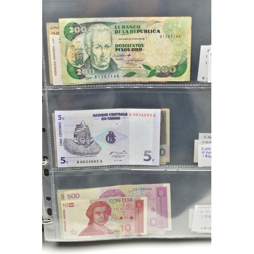 103 - ELEVEN ALBUMS OF WORLD BANKNOTES WITH VARIOUS GRADES AND COUNTRIES, 2x white Five Pounds Peppiatt 19... 