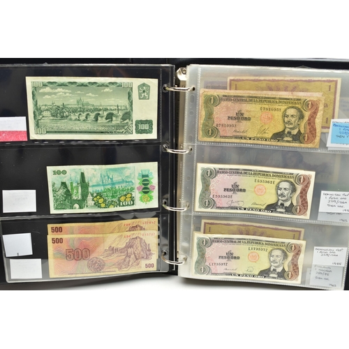 103 - ELEVEN ALBUMS OF WORLD BANKNOTES WITH VARIOUS GRADES AND COUNTRIES, 2x white Five Pounds Peppiatt 19... 