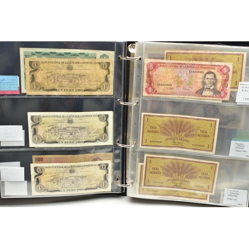 103 - ELEVEN ALBUMS OF WORLD BANKNOTES WITH VARIOUS GRADES AND COUNTRIES, 2x white Five Pounds Peppiatt 19... 