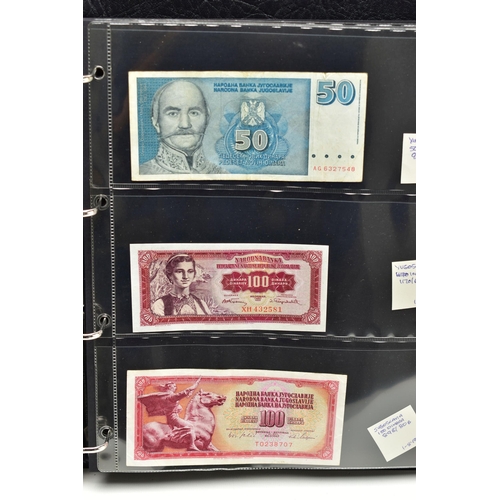 103 - ELEVEN ALBUMS OF WORLD BANKNOTES WITH VARIOUS GRADES AND COUNTRIES, 2x white Five Pounds Peppiatt 19... 