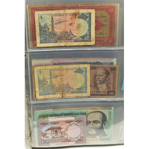 103 - ELEVEN ALBUMS OF WORLD BANKNOTES WITH VARIOUS GRADES AND COUNTRIES, 2x white Five Pounds Peppiatt 19... 