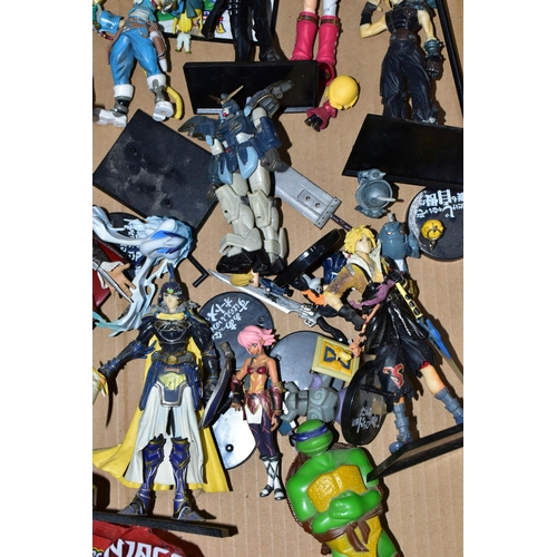 286 - BOX OF GAMING AND ANIME FIGURES, including the Assassins Creed 2 Ezio collector's figure, Final Fant... 