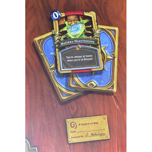 289 - EXCLUSIVE HEARTHSTONE SCULPT, BLIZZARD ENTERTAINMENT 2013 EMPLOYEE HOLIDAY GIFT BOXED, a sculpt made... 