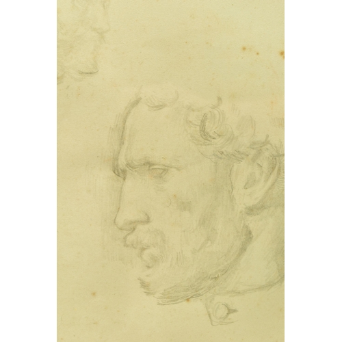 305 - JEAN-CHARLES CAZIN (FRENCH 1841-1901) TWO PROFILE PORTRAITS OF JOHN POSTLE HESELTINE, signed, titled... 