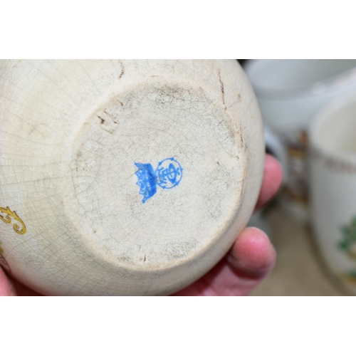 368 - A COLLECTION OF ROYAL COMMEMORATIVE CERAMICS AND EPHEMERA, comprising a spherical match holder to co... 