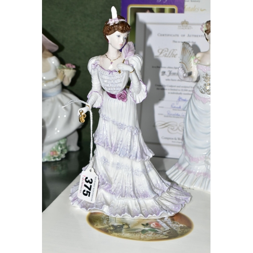 375 - FOUR COALPORT LIMITED EDITION FIGURINES, for Compton & Woodhouse, comprising Eugenie First Night at ... 