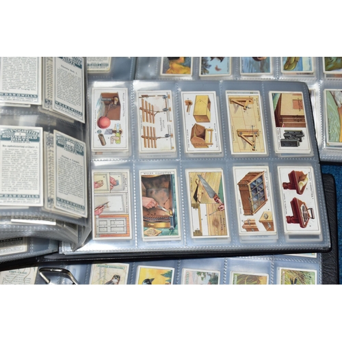 427 - CIGARETTE CARDS, Three Albums comprising nineteen complete sets of cards and one incomplete set (Wil... 