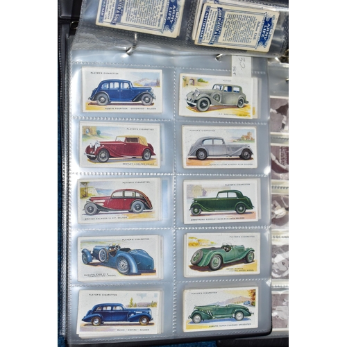 427 - CIGARETTE CARDS, Three Albums comprising nineteen complete sets of cards and one incomplete set (Wil... 