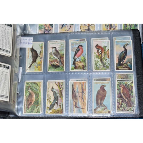 427 - CIGARETTE CARDS, Three Albums comprising nineteen complete sets of cards and one incomplete set (Wil... 