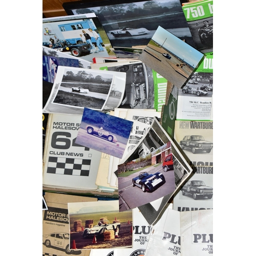 442 - One Box of MOTOR RACING EPHEMERA, consisting of six Motor Racing books, Mapping Le Tour, A History o... 