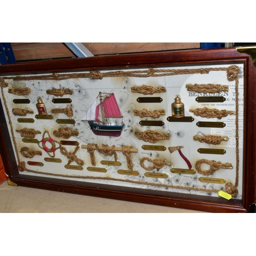 456 - TWO MODEL SAILING SHIPS AND THREE NAUTICAL THEMED DIORAMA, comprising a hand painted galleon with wa... 