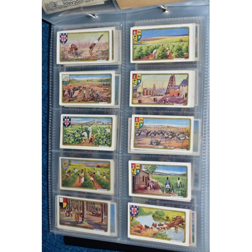 471 - CIGARETTE CARDS, three albums containing over 800 Cigarette Cards, in part sets and high value 'odds... 