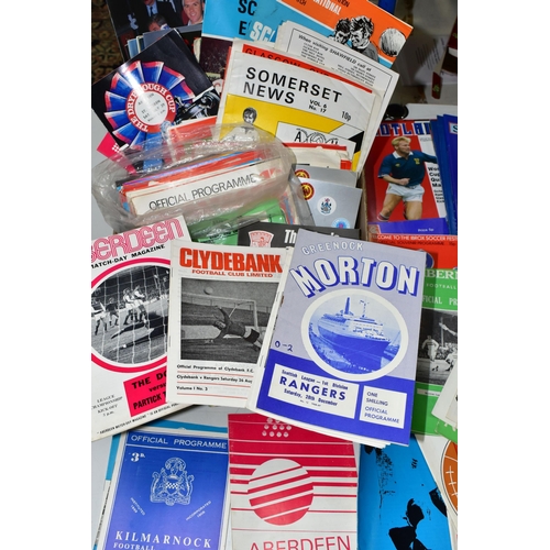 495 - FOOTBALL PROGRAMMES, One Box containing a collection of SCOTTISH Football Programmes featuring Leagu... 