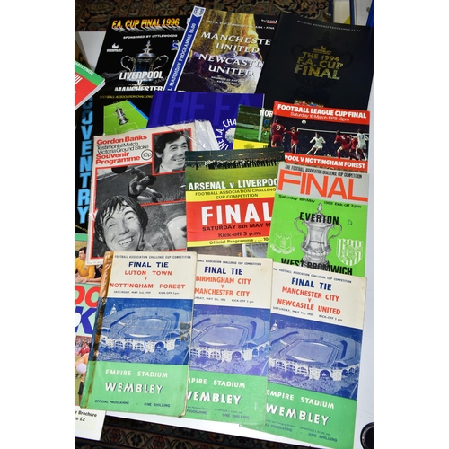 503 - FOOTBALL PROGRAMMES, CUP FINALS, comprising nineteen FA Cup Finals, ten Community/Charity Shield Fin... 