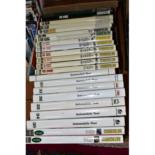 506 - MOTOR RACING BOOKS, fifteen editions of Autocourse and seven editions of Automobile Year