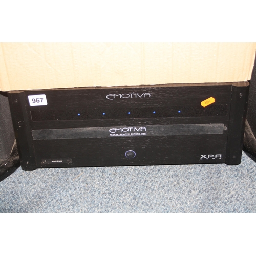 1049 - AN EMOTIVA XPA GEN 3 HOME CINEMA/ HI FI MODULAR AMPLIFIER with 5 amp modules ( fully working) and a ... 