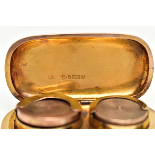 1 - AN EARLY 20TH CENTURY, 9CT GOLD COMBINED SOVEREIGN CASE, polished rose gold case with engraved initi... 