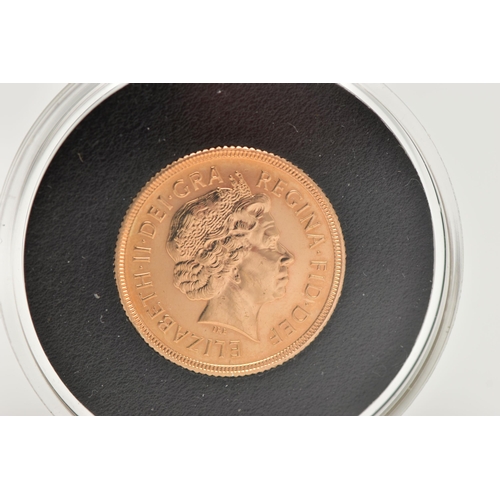 90 - A FULL GOLD SOVEREIGN 2002 WITH JUST ONE YEAR TIMOTHY NOAD DESIGN FOR THE QUEENS GOLDEN JUBILEE 7.98... 