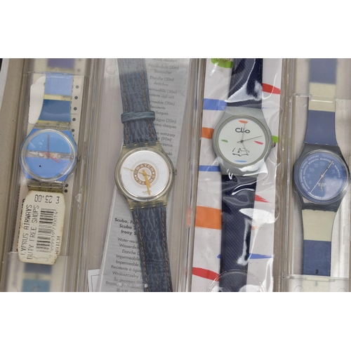 96 - A BOX OF ASSORTED WRISTWATCHES, to include a gents, boxed Citizen Automatic, '50201623, 4-R02092 RW'... 