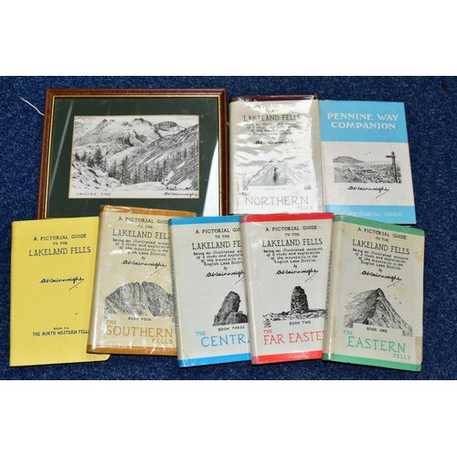 451 - WAINWRIGHT; A. seven titles, six from A Pictorial Guide To The Lakeland Fells, comprising books 1-6,... 