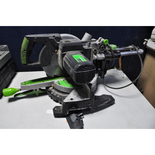 1059 - A EVOLUTION FURY3-XL MITRE SAW with pivoting base (PAT pass and working)