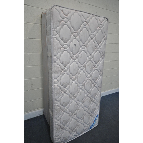 1325 - AN AIRSPRUNG SINGLE DIVAN BED AND MATTRESS