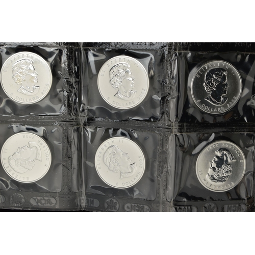 124 - A QUANTITY OF SILVER EAGLE COINS USA, nineteen in total 1991 (2) 1993 (3) 1997,  1999 (3) 2000 (2) 2... 