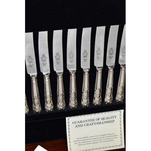 125 - A LARGE TABLE CANTEEN, a twelve place 'Sheffield Cutlery' stainless steel canteen set, including a c... 