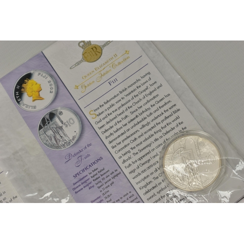 126 - A QUANTITY OF ROYAL MINT PROOF CROWN SIZE COINS QUEEN ELIZABETH II GOLDEN JUBILEE COLLECTION WITH ST... 