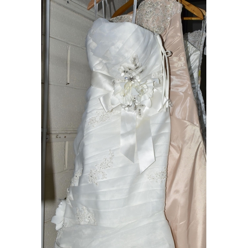 291 - A GROUP  OF ELEVEN WEDDING DRESSES, end of season clearance, some dresses may have marks or minor da... 