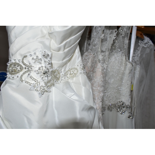 291 - A GROUP  OF ELEVEN WEDDING DRESSES, end of season clearance, some dresses may have marks or minor da... 