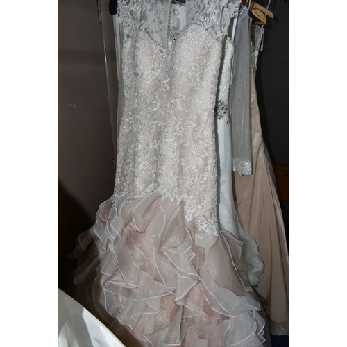 291 - A GROUP  OF ELEVEN WEDDING DRESSES, end of season clearance, some dresses may have marks or minor da... 