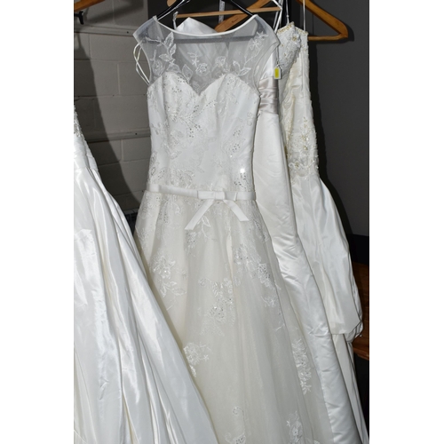 292 - A GROUP OF TEN WEDDING DRESSES, end of season stock clearance, some dresses may have marks or minor ... 