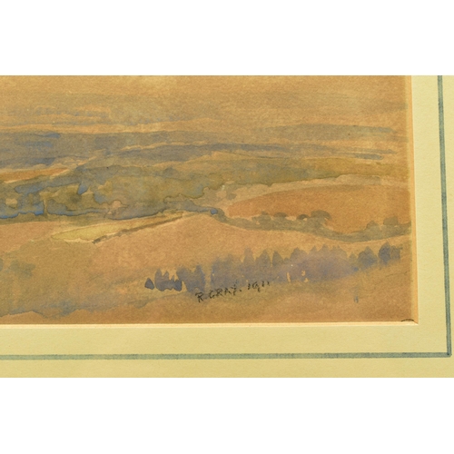 315 - RONALD GRAY (1868-1951) 'NEAR CROWBOROUGH',  an East Sussex landscape, signed and dated 1911 bottom ... 