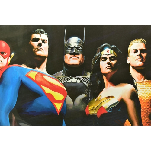 325 - ALEX ROSS FOR DC COMICS (AMERICAN CONTEMPORARY) 'ORIGINAL SEVEN', a signed limited edition print on ... 