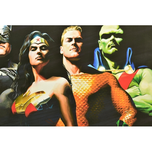 325 - ALEX ROSS FOR DC COMICS (AMERICAN CONTEMPORARY) 'ORIGINAL SEVEN', a signed limited edition print on ... 