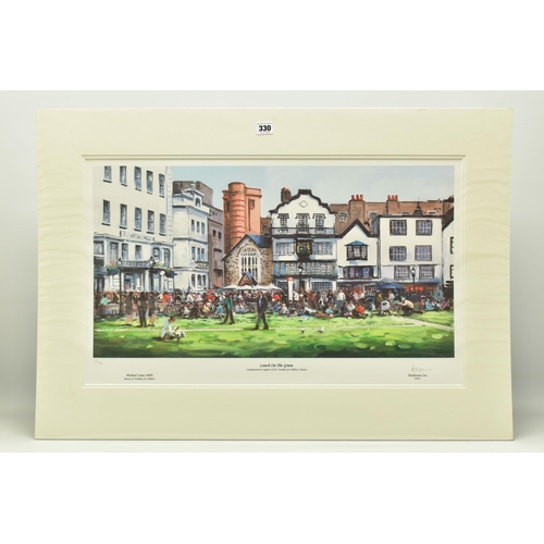 330 - HENDERSON CISZ (BRAZIL 1960) 'LUNCH ON THE GREEN', a signed limited edition print depicting Exeter C... 