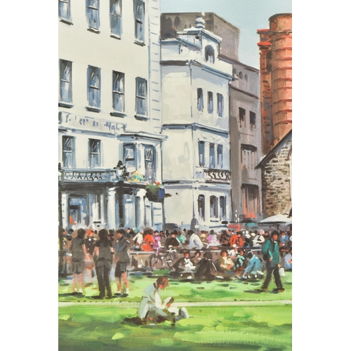 330 - HENDERSON CISZ (BRAZIL 1960) 'LUNCH ON THE GREEN', a signed limited edition print depicting Exeter C... 