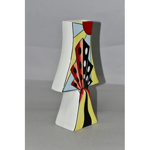 355 - A LORNA BAILEY 'MANHATTAN' LIMITED EDITION VASE, signed and numbered 4/30 to base, also signed in go... 