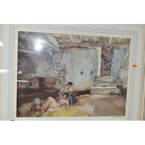 456 - WILLIAM RUSSELL FLINT (1880-1969) 'RETREAT FROM THE SHADE', a signed limited edition print depicting... 