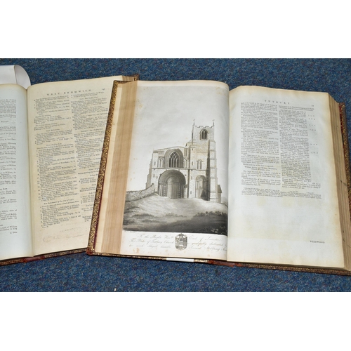 472 - SHAW; STEBBING, The History and Antiquities of Staffordshire, 2 vols. folio, printed by J. Nichols a... 