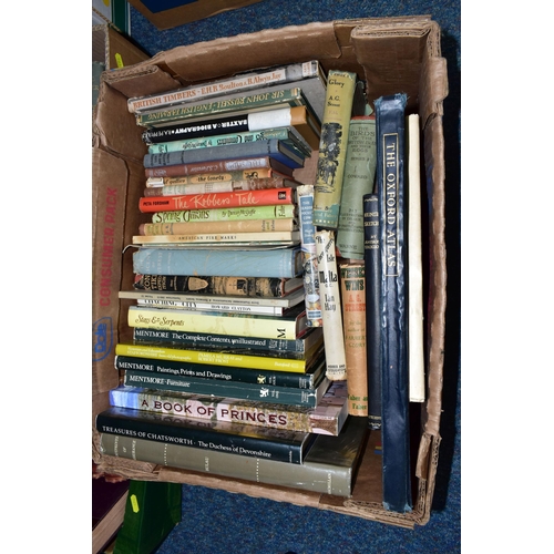 476 - THREE BOXES OF BOOKS containing approximately eighty miscellaneous titles in hardback and paperback ... 