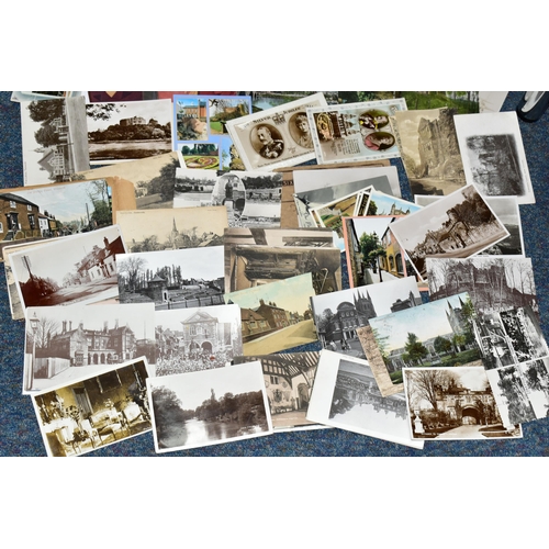 480 - EPHEMERA, a small collection of postcards relating to Tamworth, an Ordnance Survey Map of the town 1... 