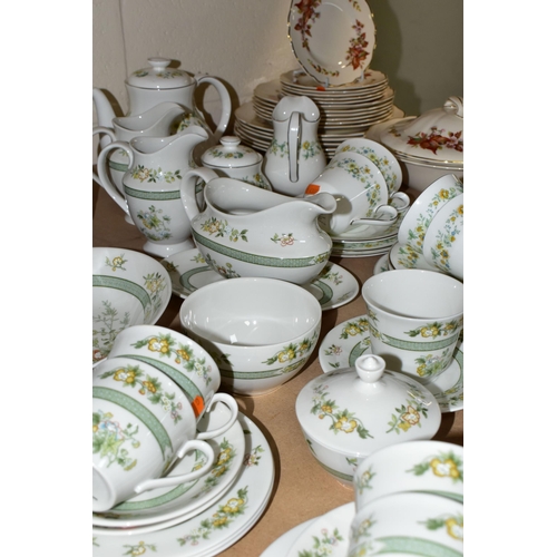 495 - A SIXTY SIX PIECE ROYAL DOULTON TONKIN TC1107 DINNER SERVICE, comprising two tureens, a meat plate, ... 