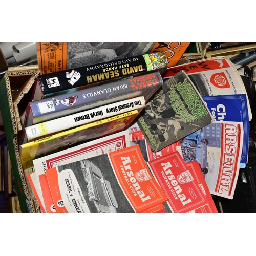 503 - FOOTBALL EPHEMERA, one box containing a collection of football match day programmes from 1949- 1970'... 