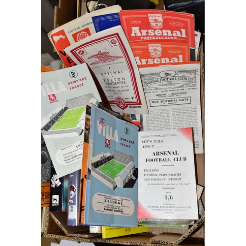 503 - FOOTBALL EPHEMERA, one box containing a collection of football match day programmes from 1949- 1970'... 