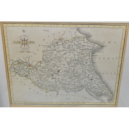 519 - FIVE FRAMED MAPS COMPRISING 'EAST INDIES' BY THOMAS KITCHIN, approximate size 13cm x 10cm, a 'Plan o... 